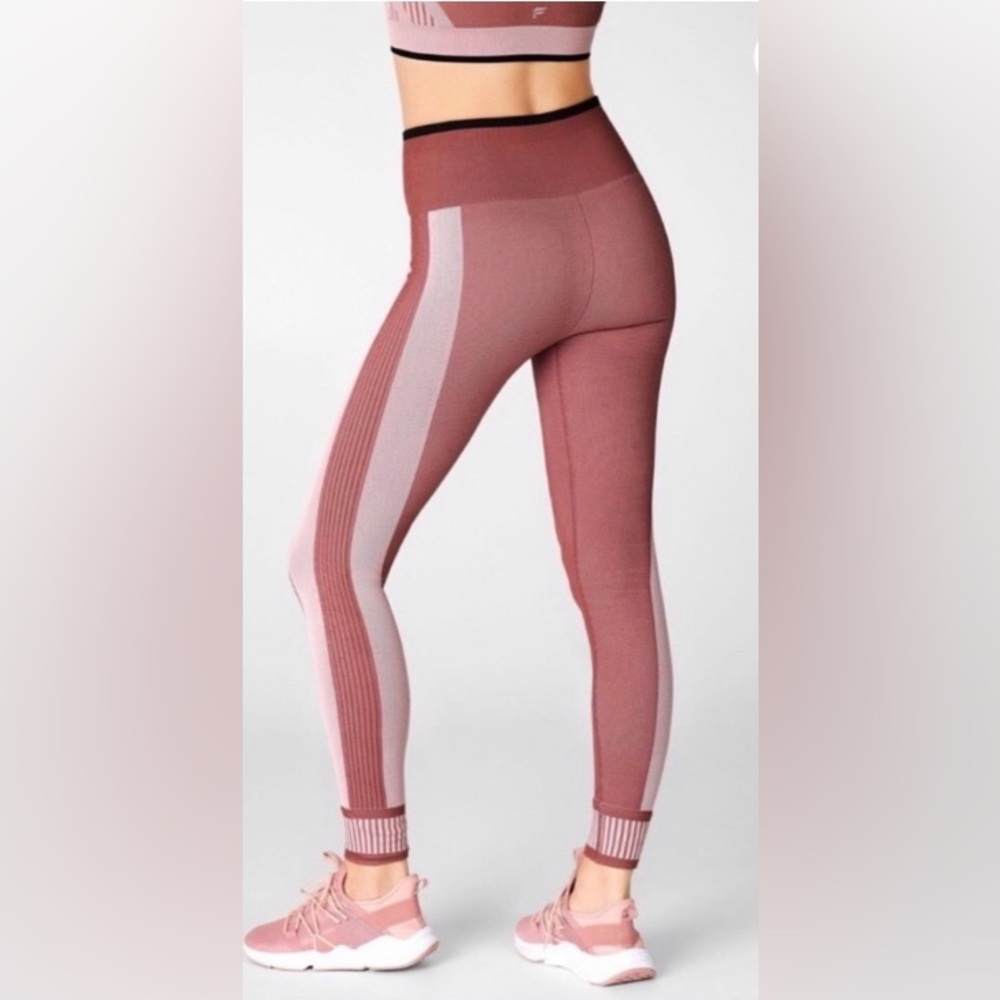 Fabletics High Waisted Color Block Leggings - image 3